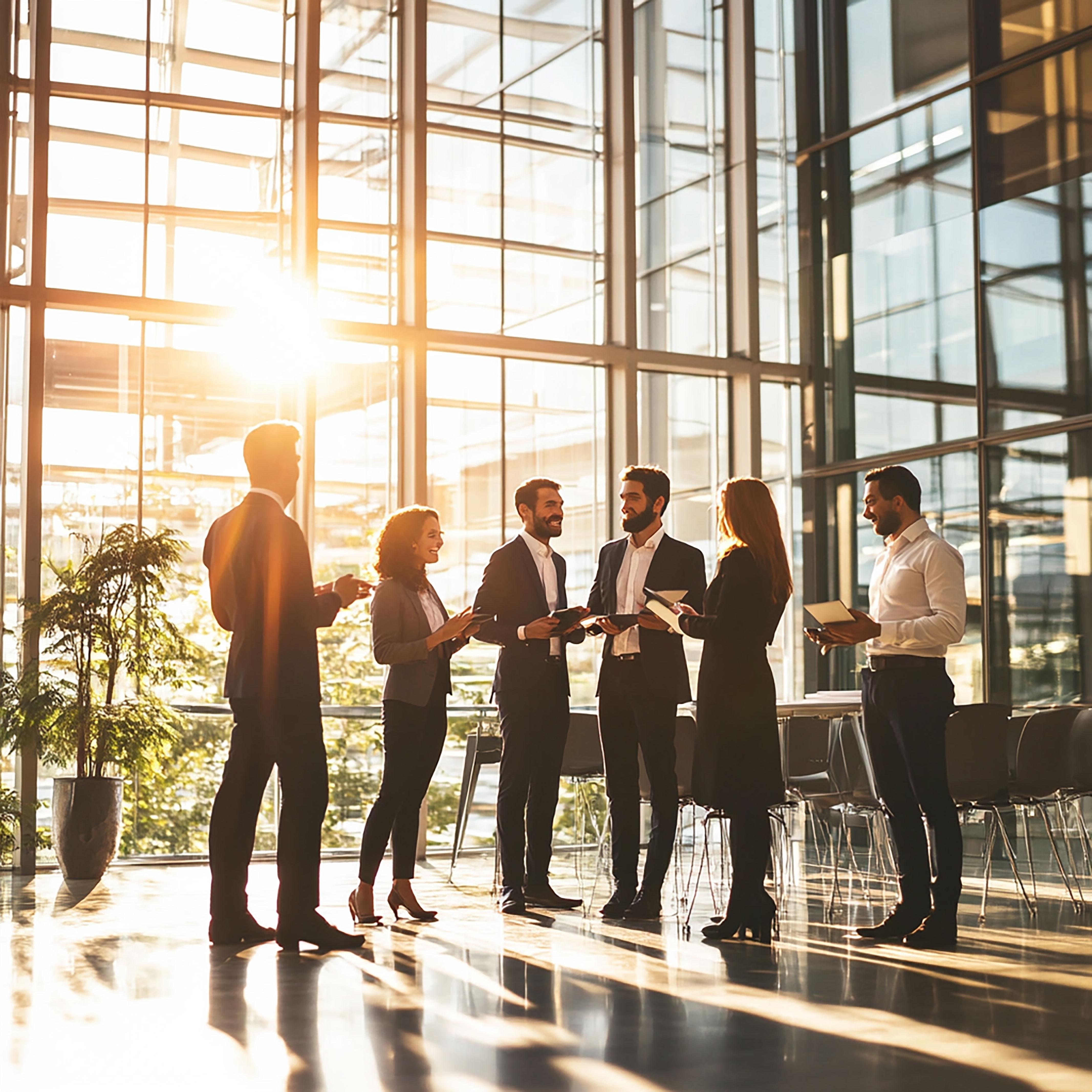 Professional client presentation setup showing 3D element integration